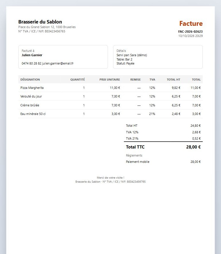 Facture A4